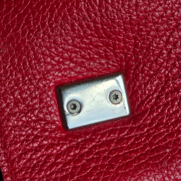 Louis Vuitton Rubis Tauruillon  Pebble Leather Lockme II Shoulder Handbag BB - Picture 16 of 16